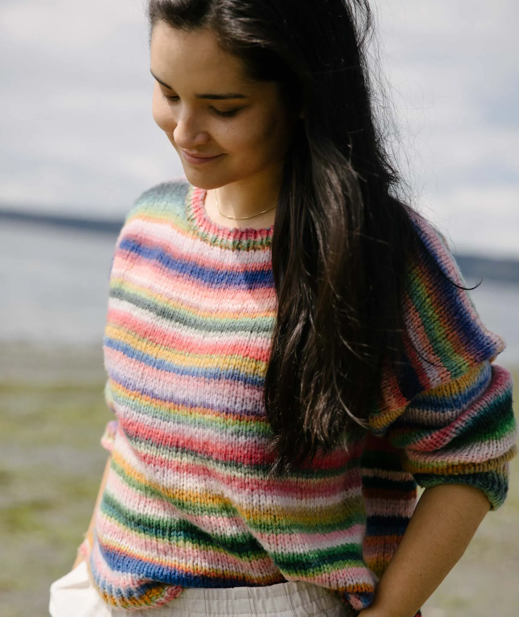 Easy Relaxed Pullover Using Lang Cloud