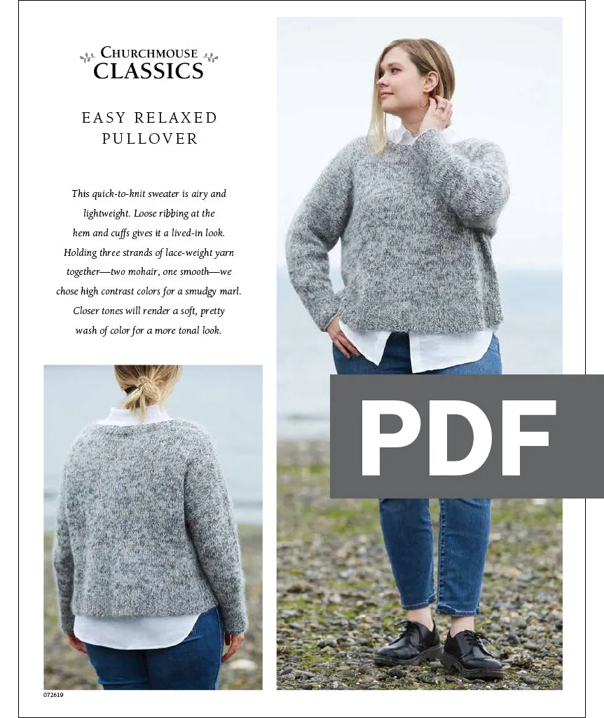 Easy Relaxed Pullover Using Lang Cloud