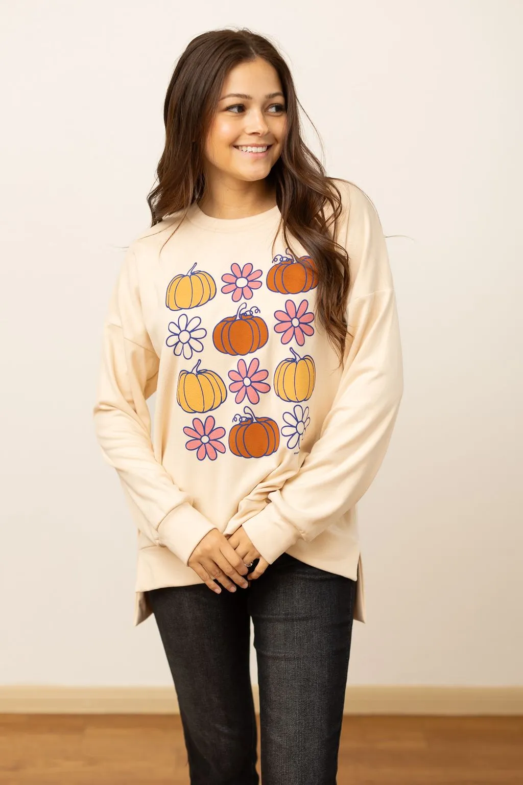 Fall Elements Sweatshirt, Ivory