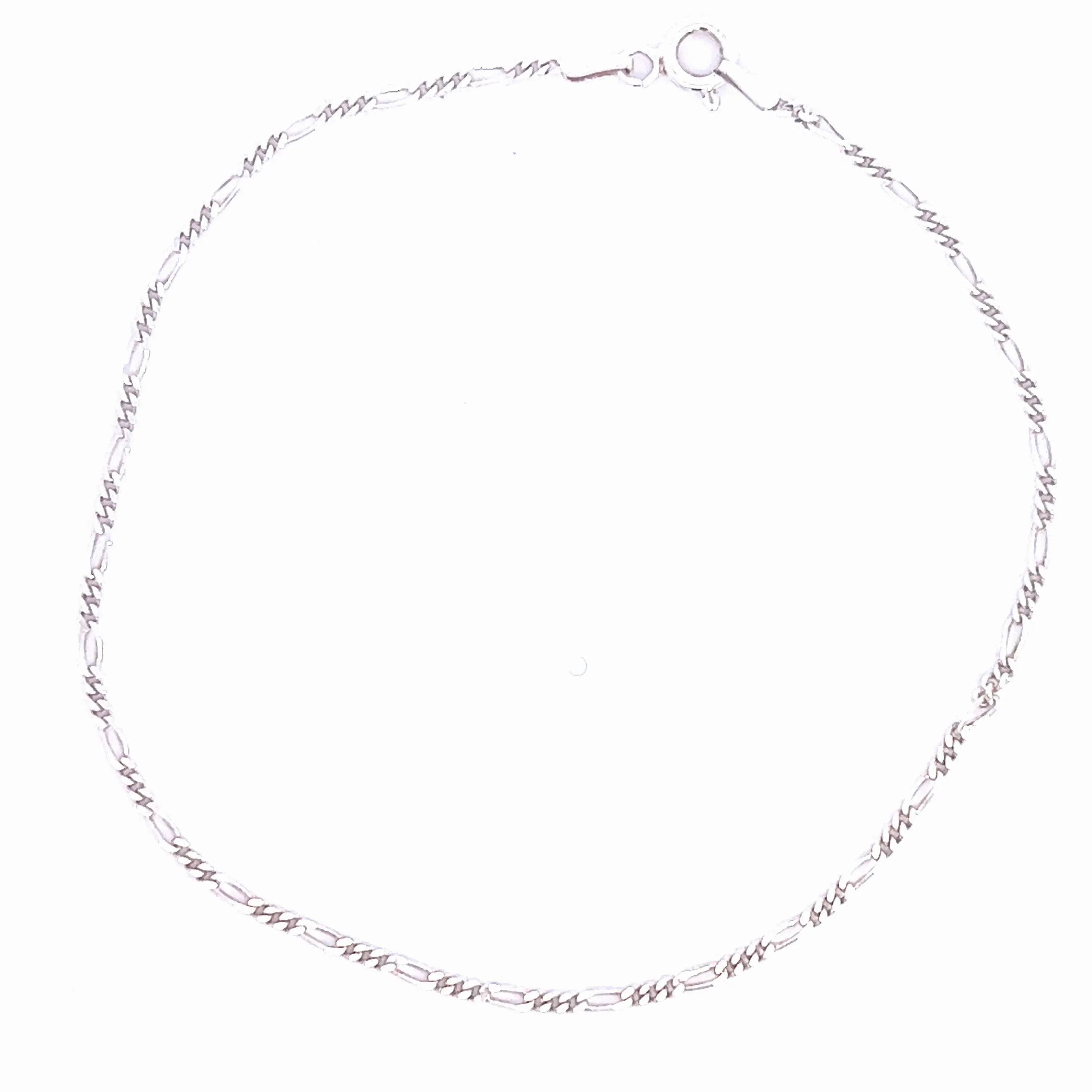 Figaro Anklet, Sterling SIlver