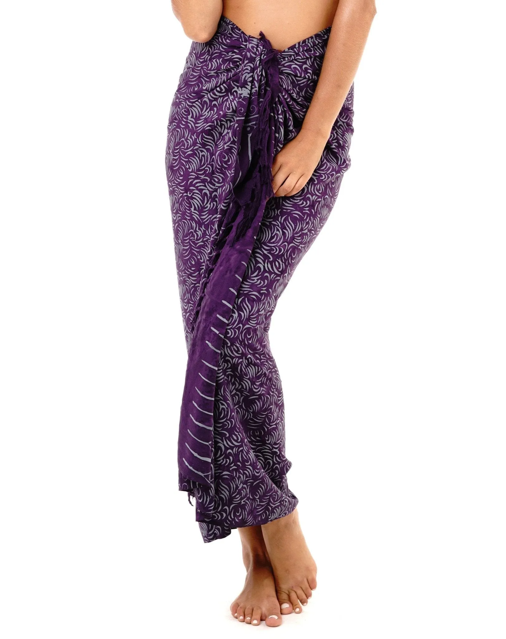 Floral Filigree Sarong Cover Up