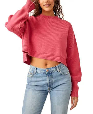 Free People Easy Street Crop Pullover