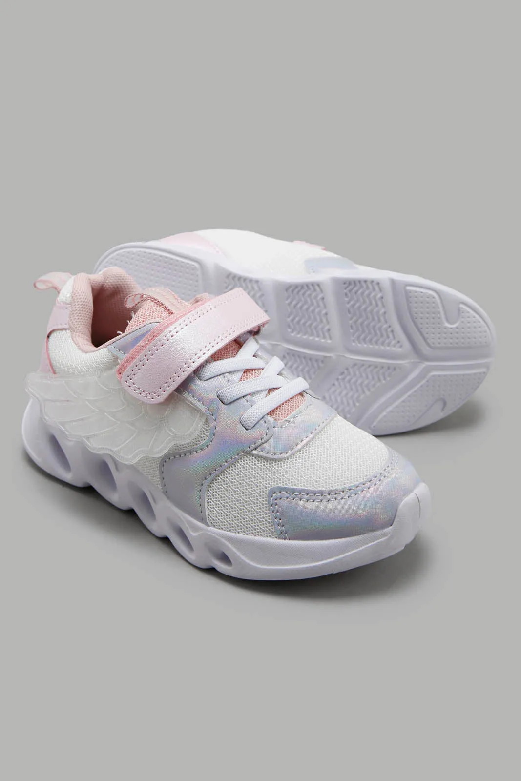 Girls Pink Angel Wings Sneaker