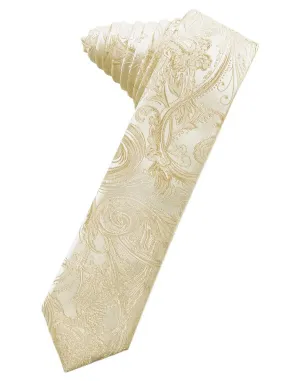 Golden Tapestry Skinny Necktie