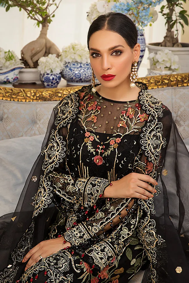 Gulaal Jardin D'Amour Luxury Formal Collection 2019 – Noire