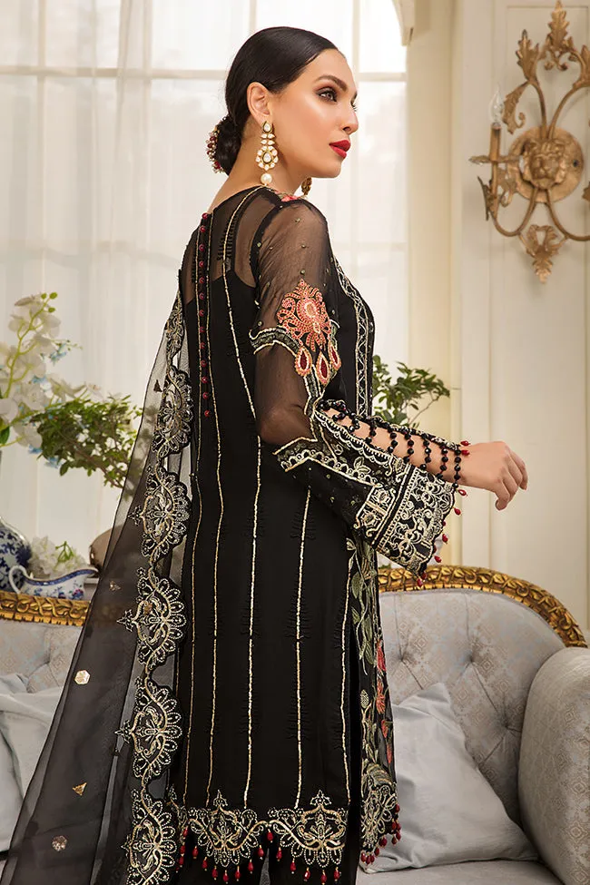 Gulaal Jardin D'Amour Luxury Formal Collection 2019 – Noire