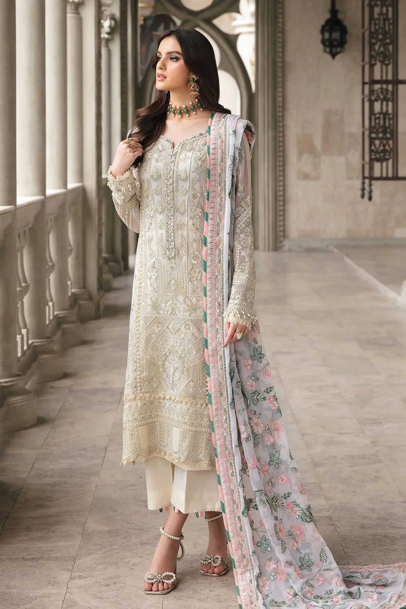 Gulaal Unstitched 3 Piece Embroidered Chiffon Eid Collection'2023-03-Camile