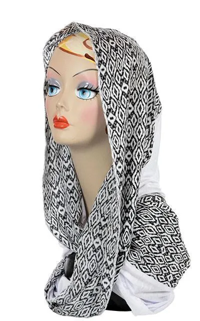 Handkerchief Scarf - Casbah with Milky Way Jersey Knit (Limited Availability)