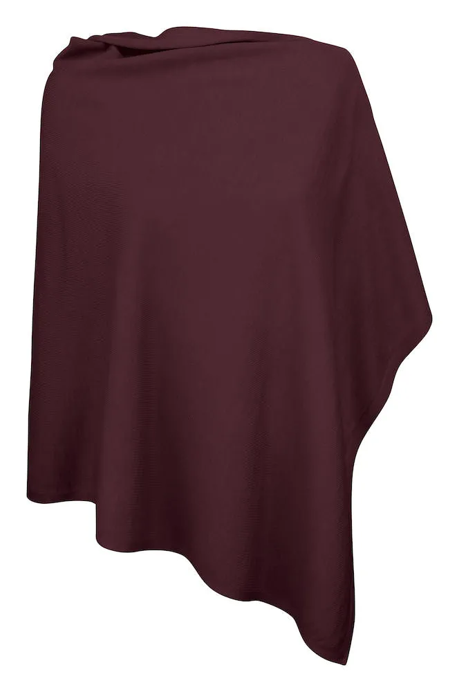 Harvest Poncho Wine One size