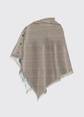 Hazelwood Tweed Poncho - Woodrose