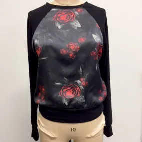 HCT Silk Sweatshirt Red Rose - 1 large only!