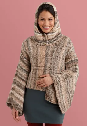 Hooded Poncho (Knit) - Version 2