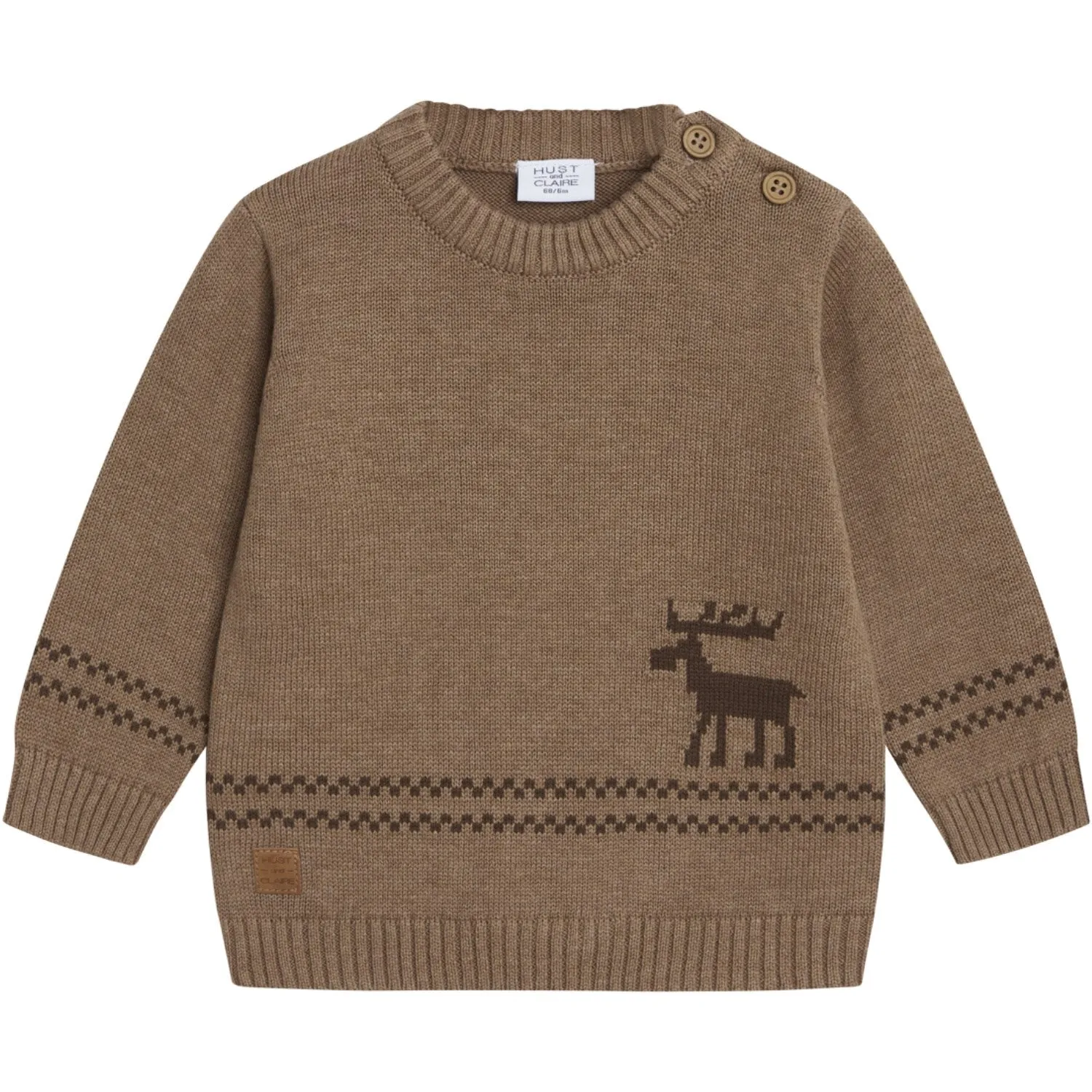 Hust & Claire Coffee Melange Pilou Pullover