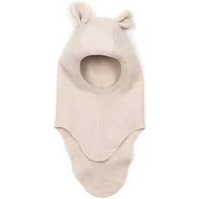 Huttelihut Teddy Balaclava Cotton Fleece w. Ears Camel