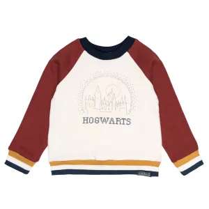 Infant and Toddler Neutral Hogwarts Ivory Colorblock Sweatshirt