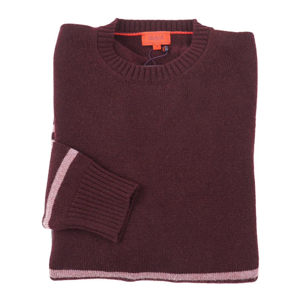 Isaia Colorblock Stripe Cashmere Sweater