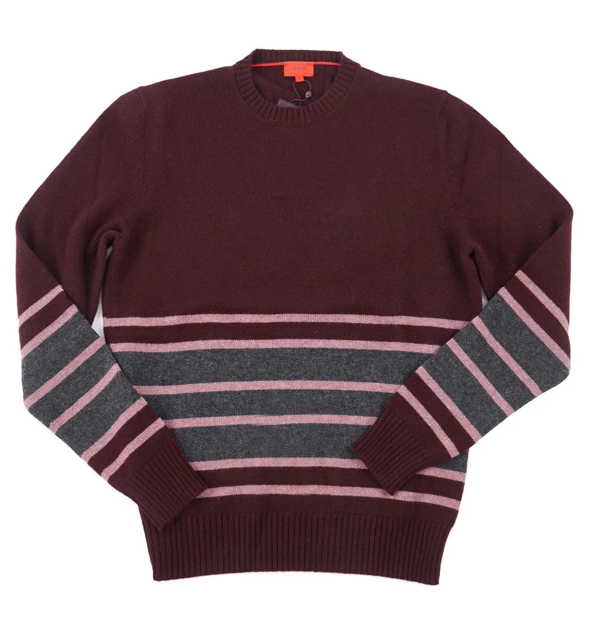 Isaia Colorblock Stripe Cashmere Sweater