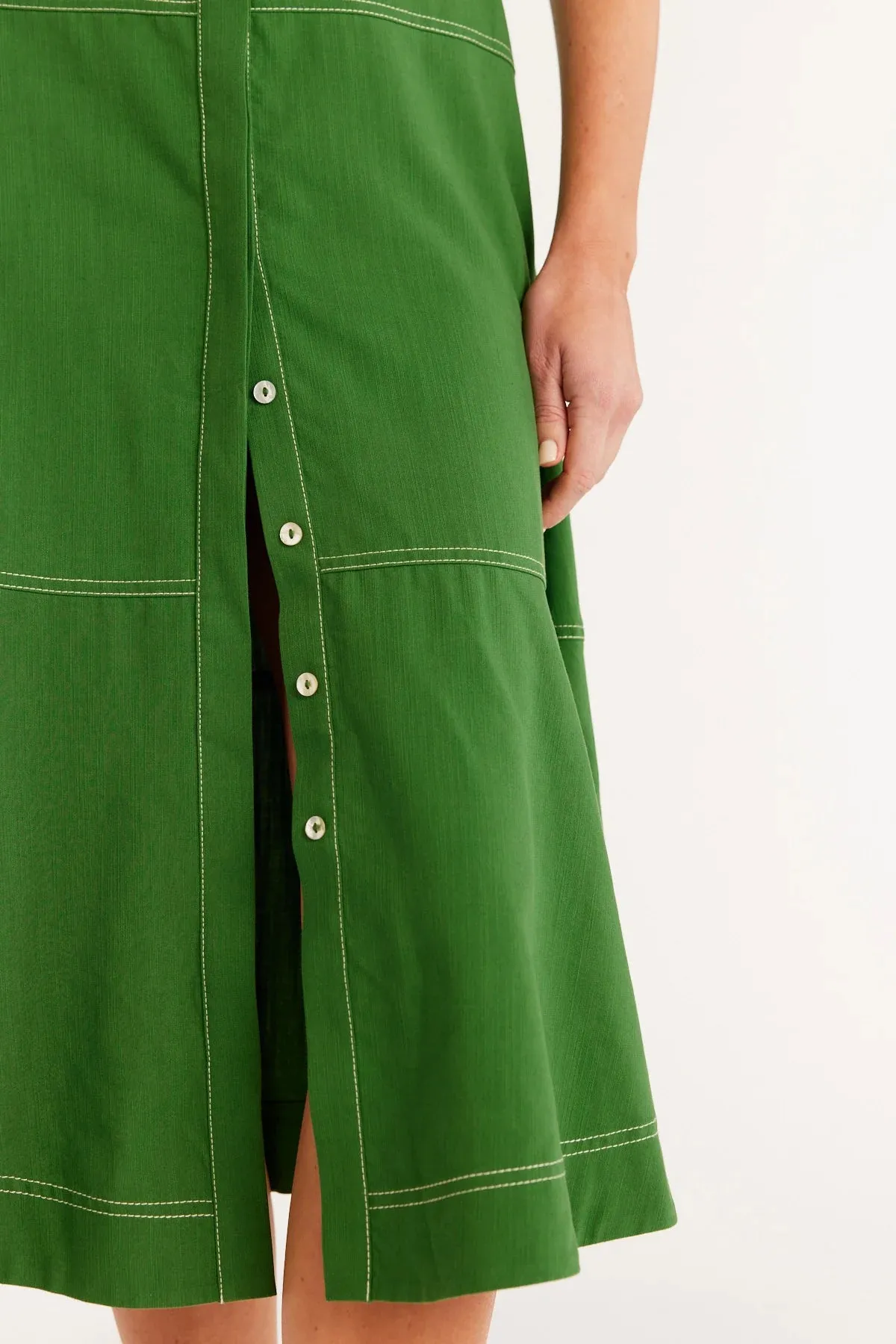 ISLAND SHIRT DRESS | Green