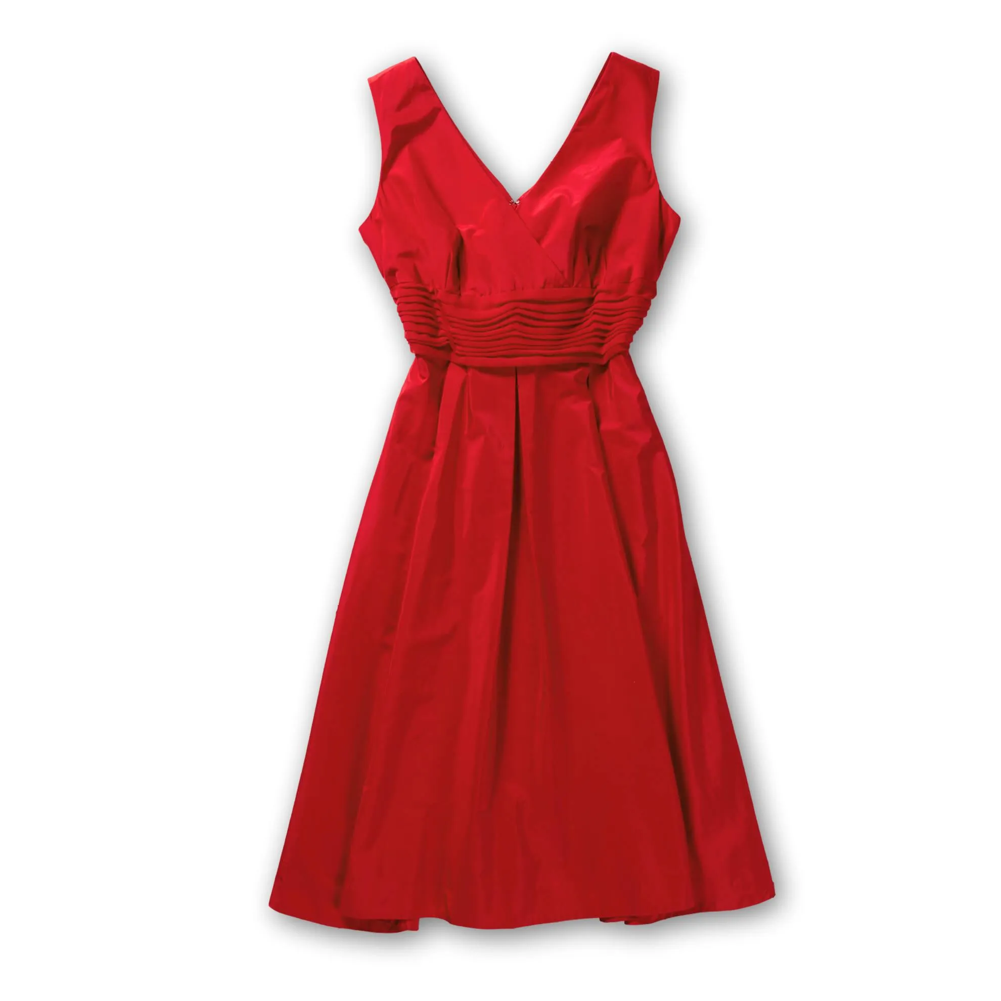 J. Peterman Women's 50's Silk Taffeta Cocktail Dress