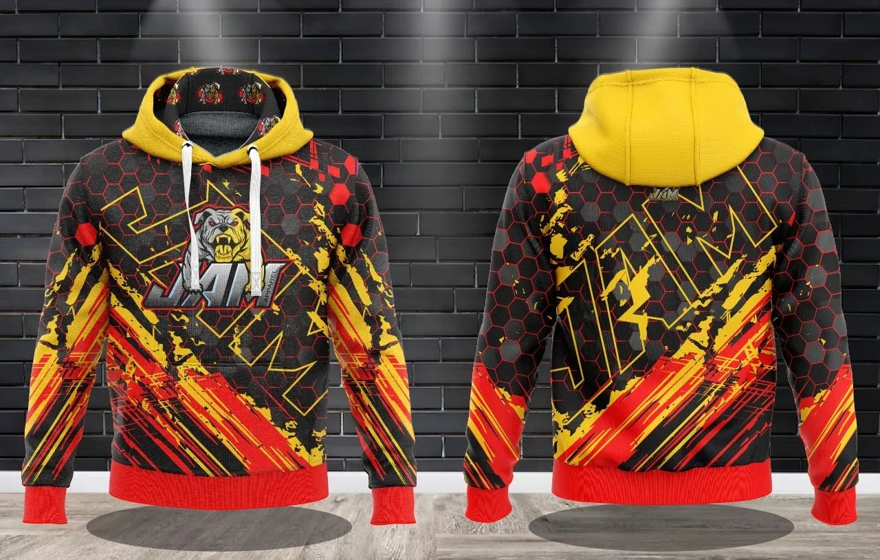 JAM Macho Man OG - Red/Yellow Performance Hoodes Sweatshirt