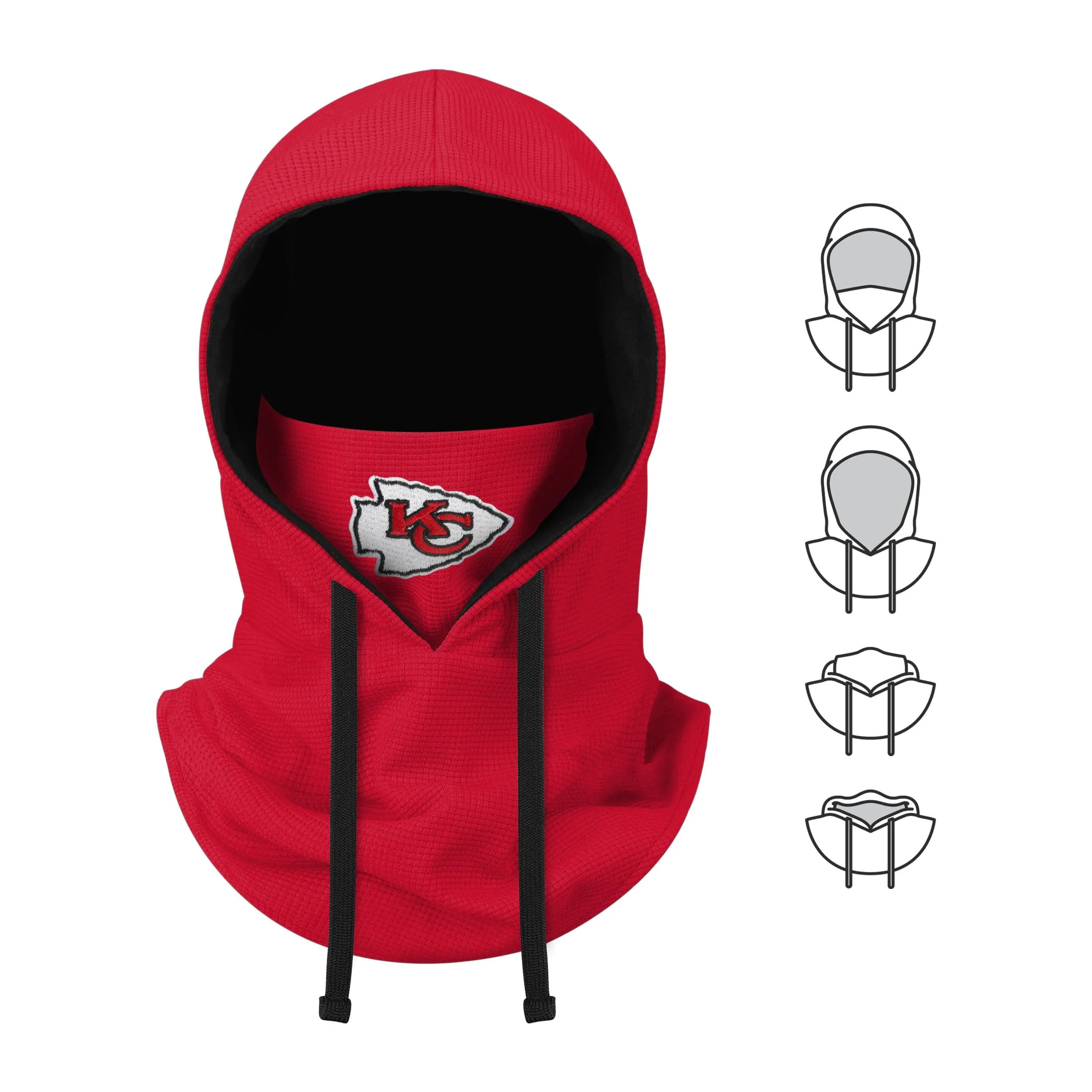 Kansas City Chiefs NFL Waffle Drawstring Hooded Gaiter