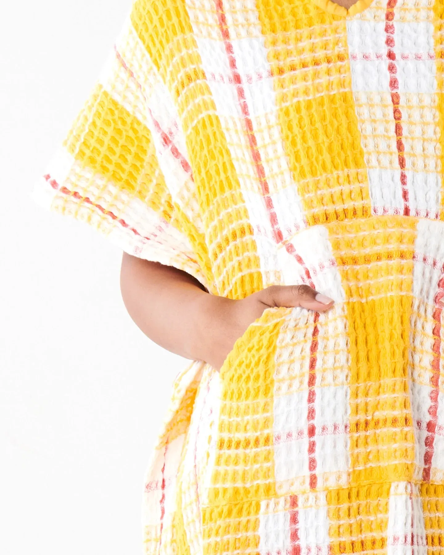 Kip & Co Lemon Meringue Kids Waffle Poncho