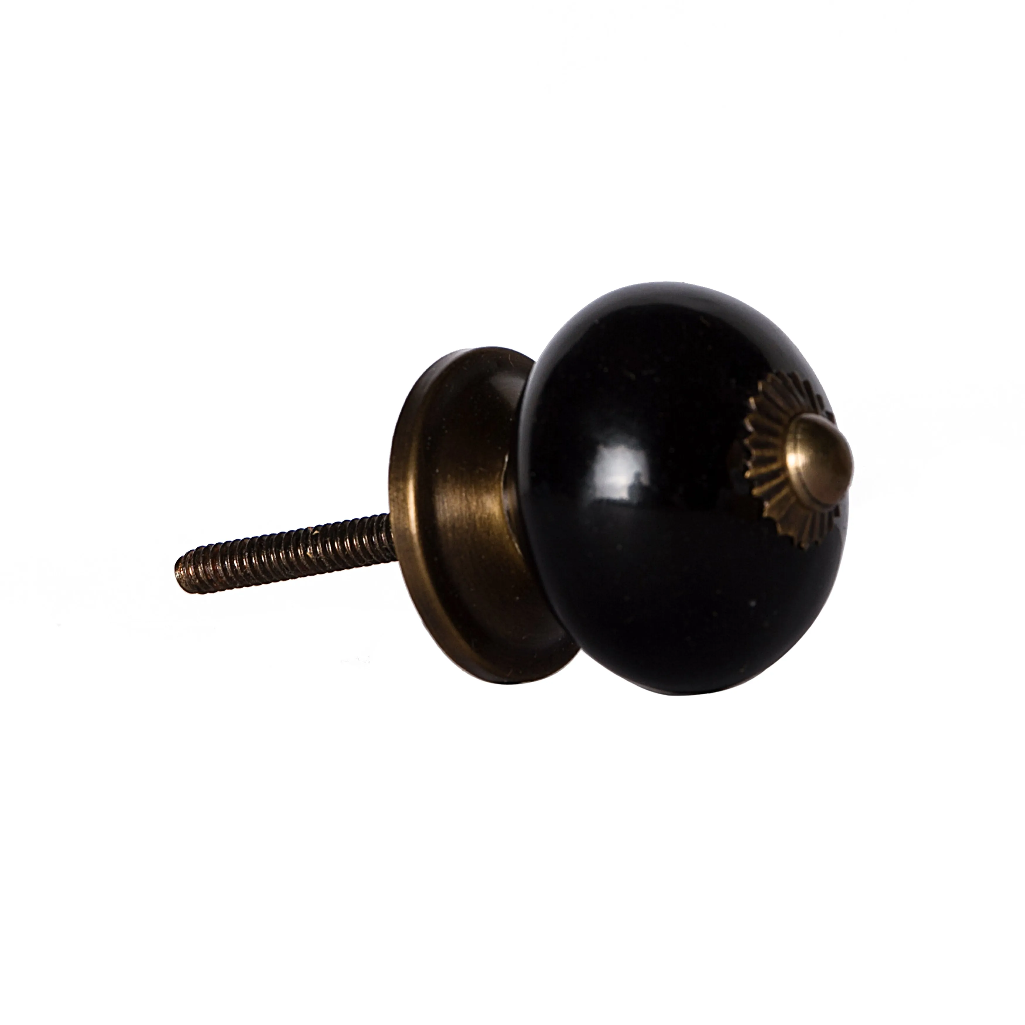 Knob-It Home Decor Classic Cabinet & Drawer Knobs-Black/Copper