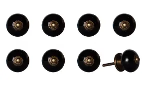 Knob-It Home Decor Classic Cabinet & Drawer Knobs-Black/Copper