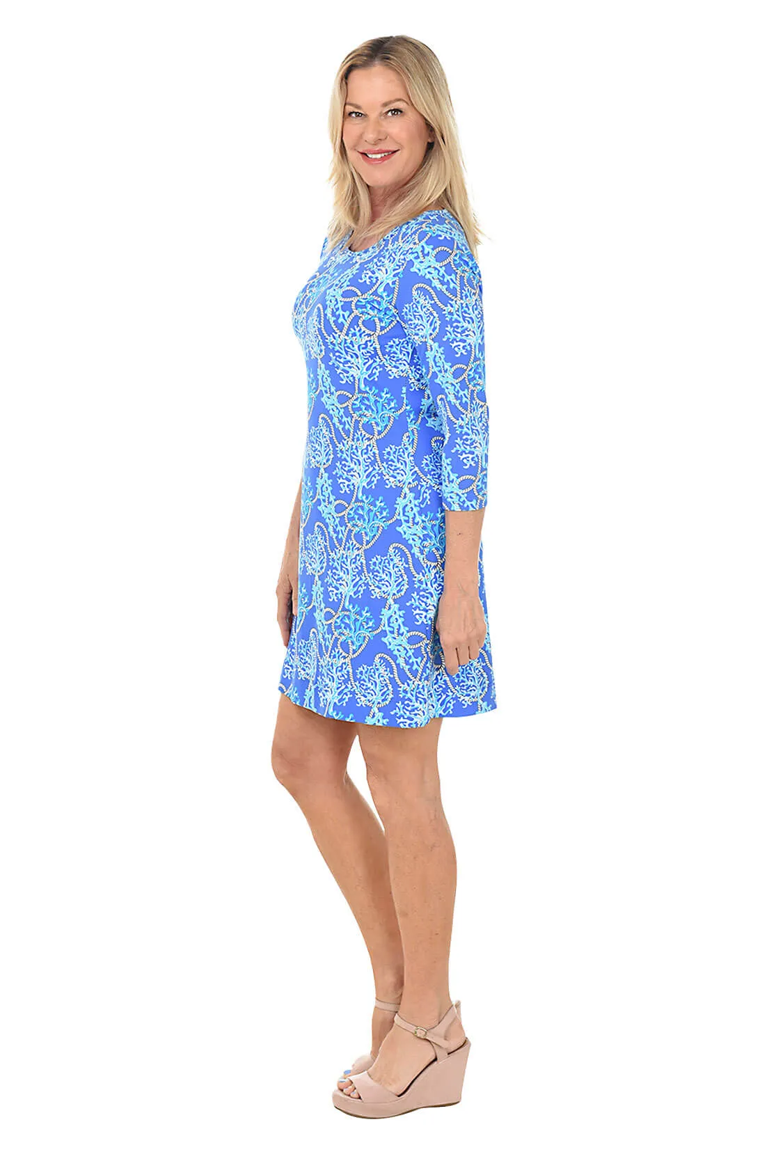 Knotical Coral UPF50  Travel Dress