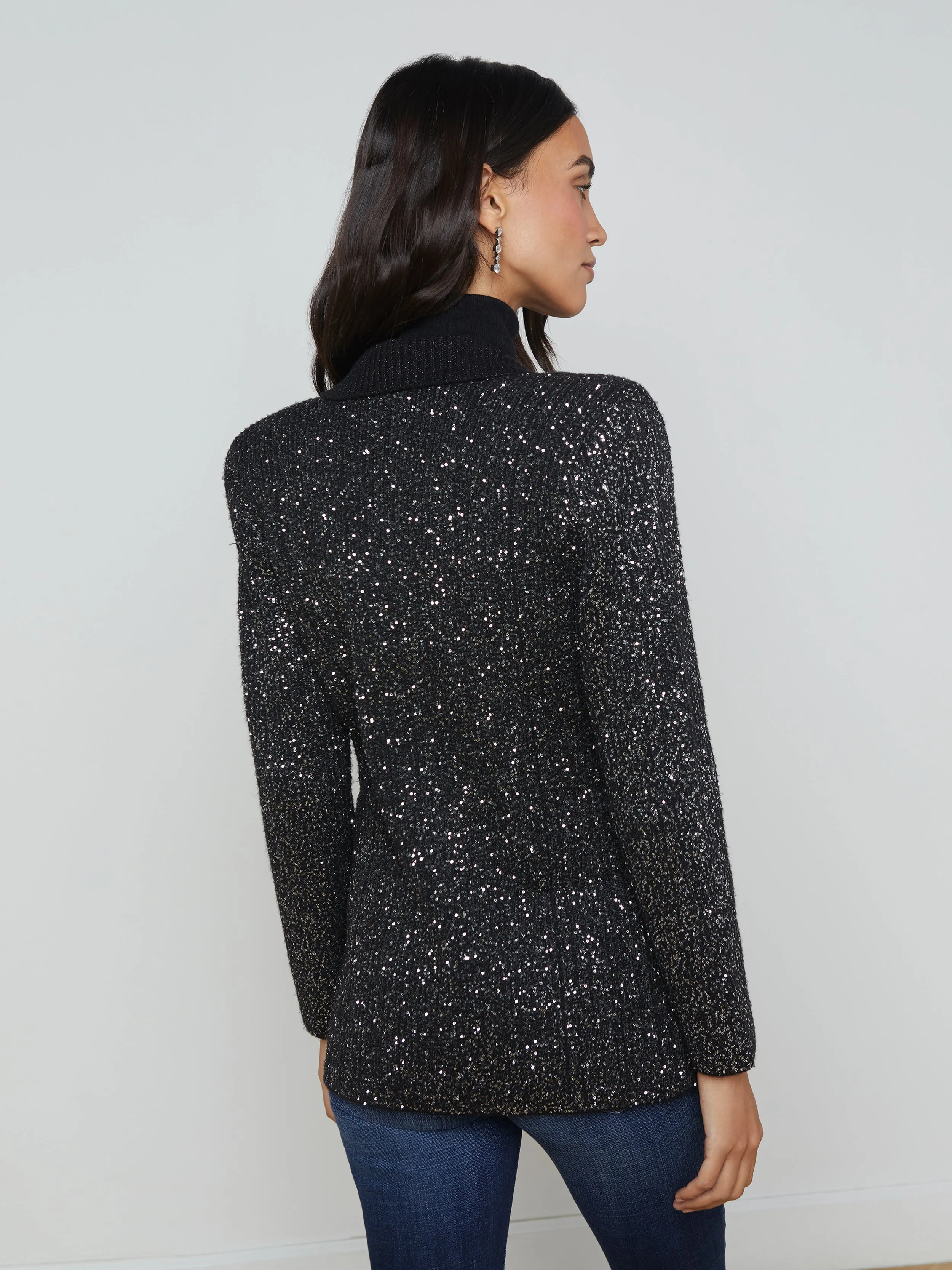 Leonora Sequin Knit Blazer