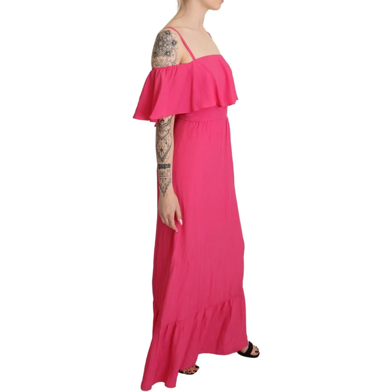 Liu Jo Elegant Off Shoulder A-Line Dress