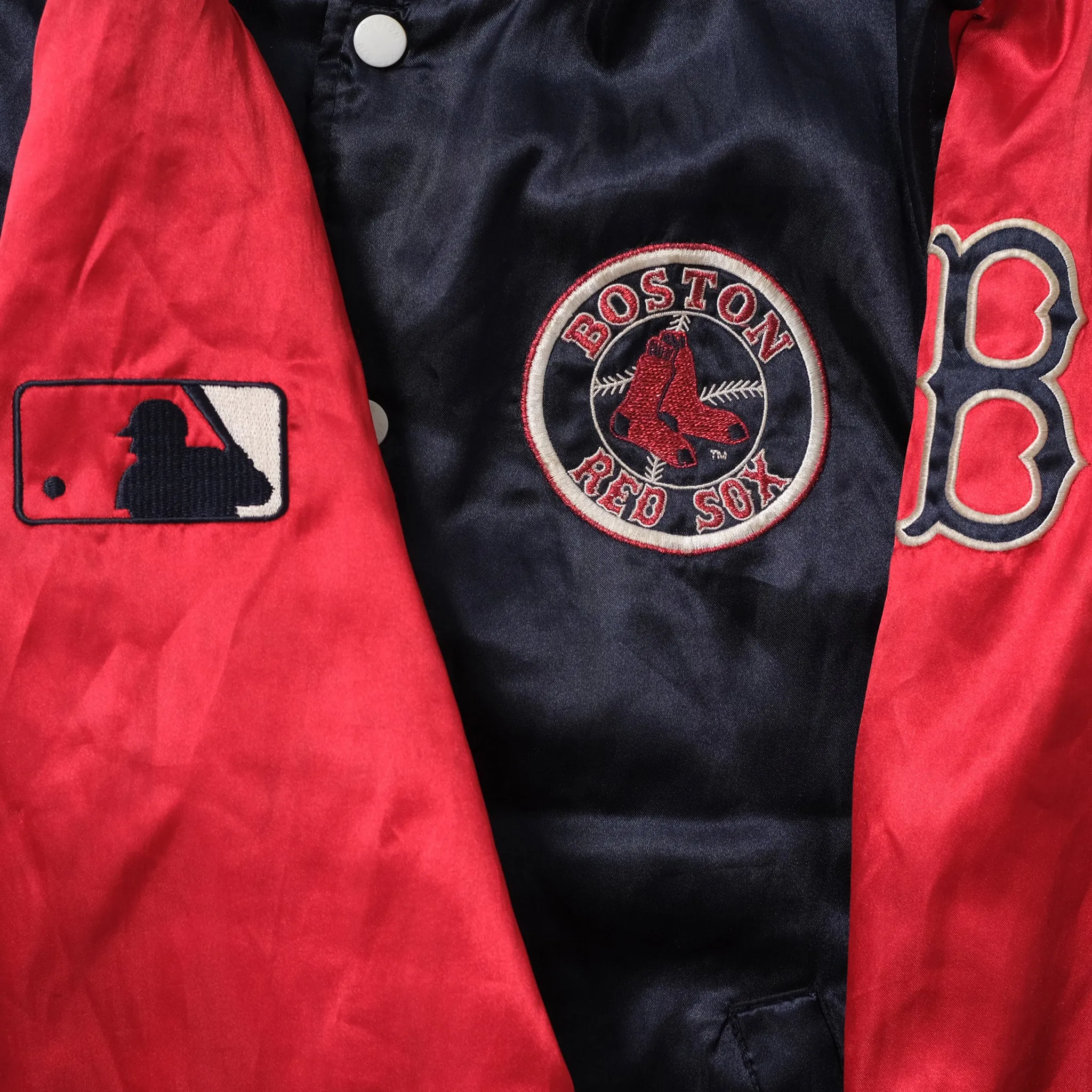 Majestic Boston Red Sox Satin Bomber Jacket Small