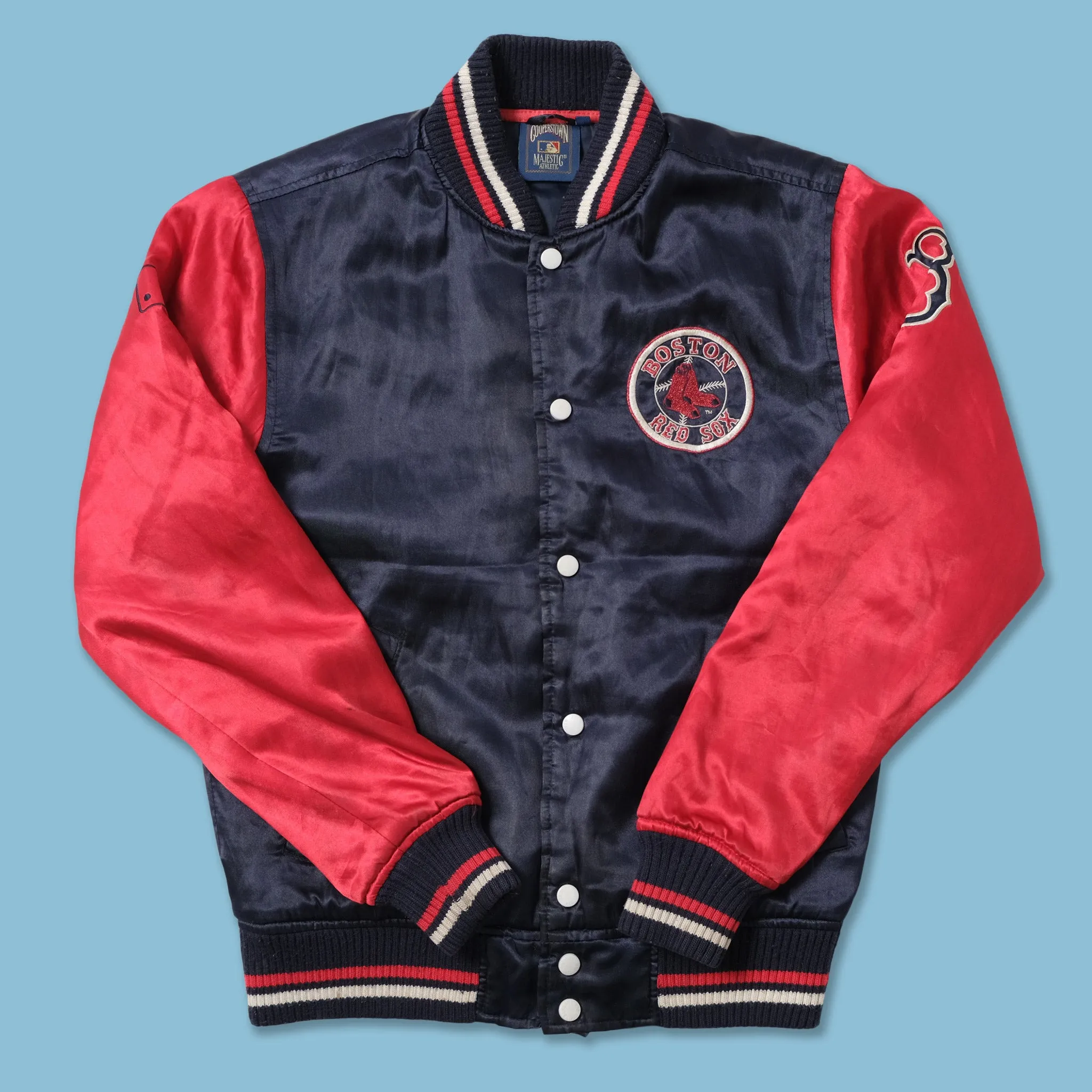 Majestic Boston Red Sox Satin Bomber Jacket Small