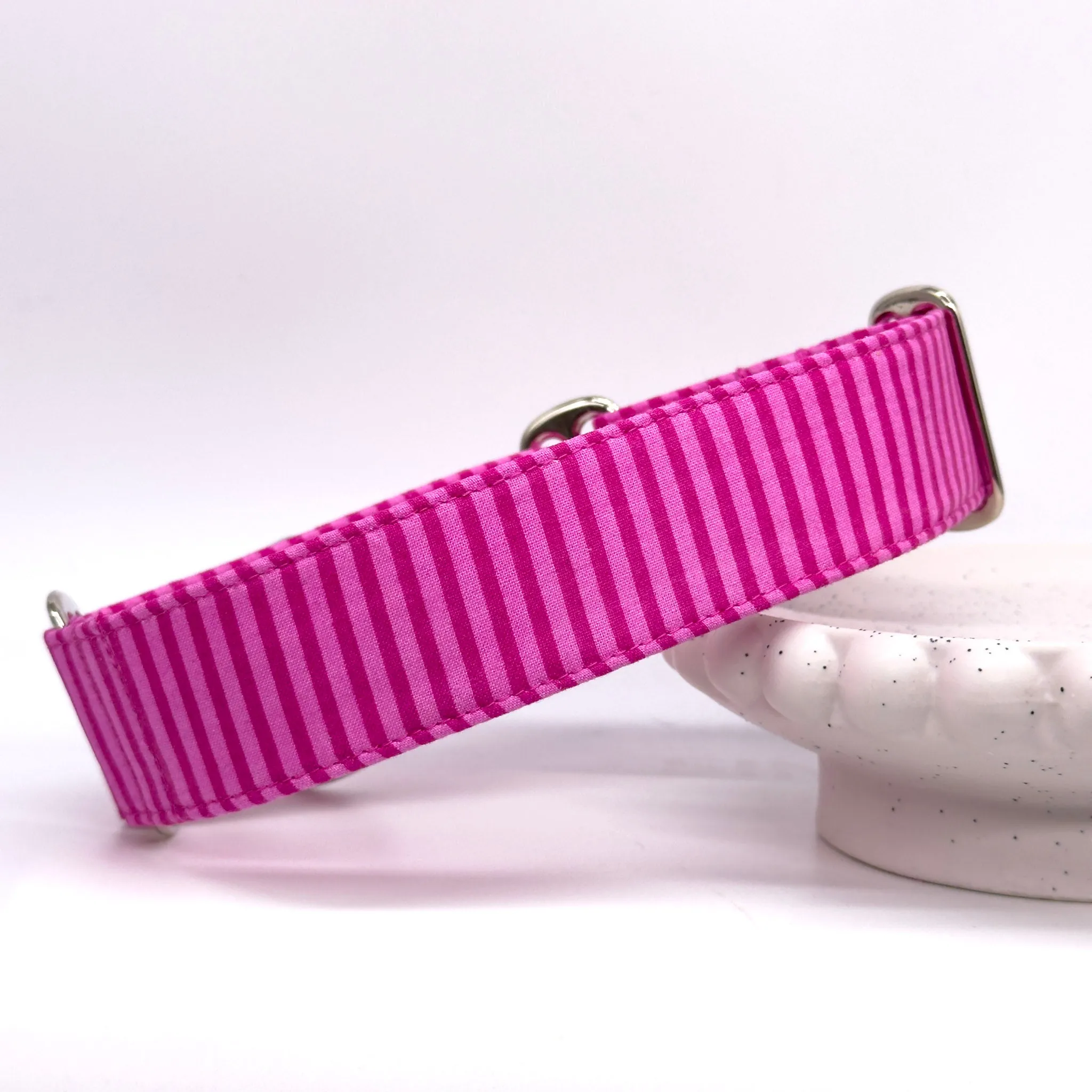 Martingale Collar - Bubblegum Bash Stripes