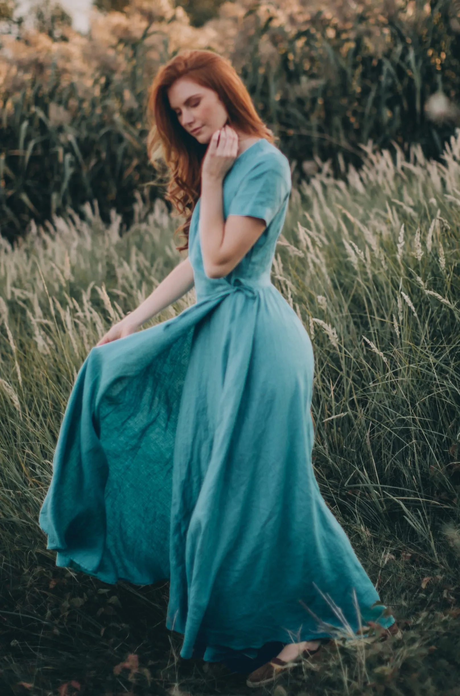 Maxi Linen Gown