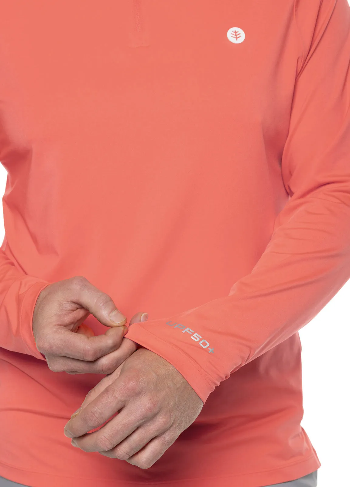 Men's Fairway Golf Pullover  |  Vivid Coral