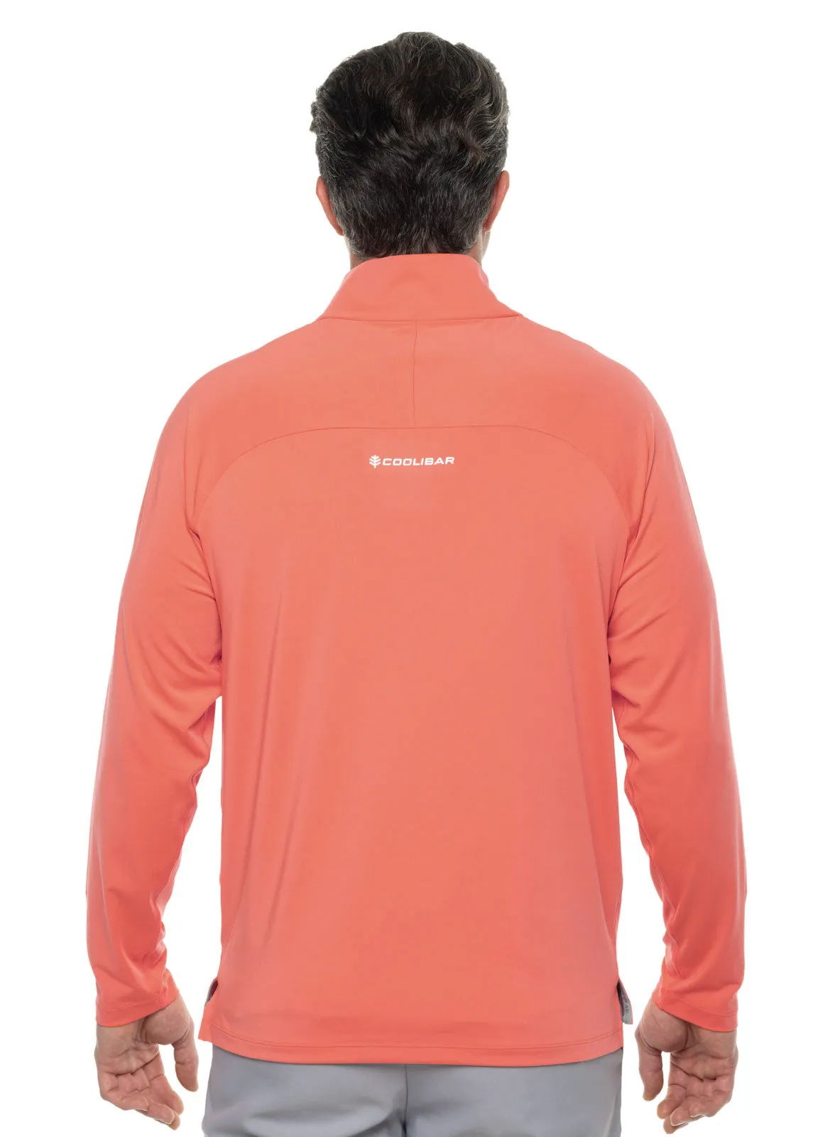 Men's Fairway Golf Pullover  |  Vivid Coral