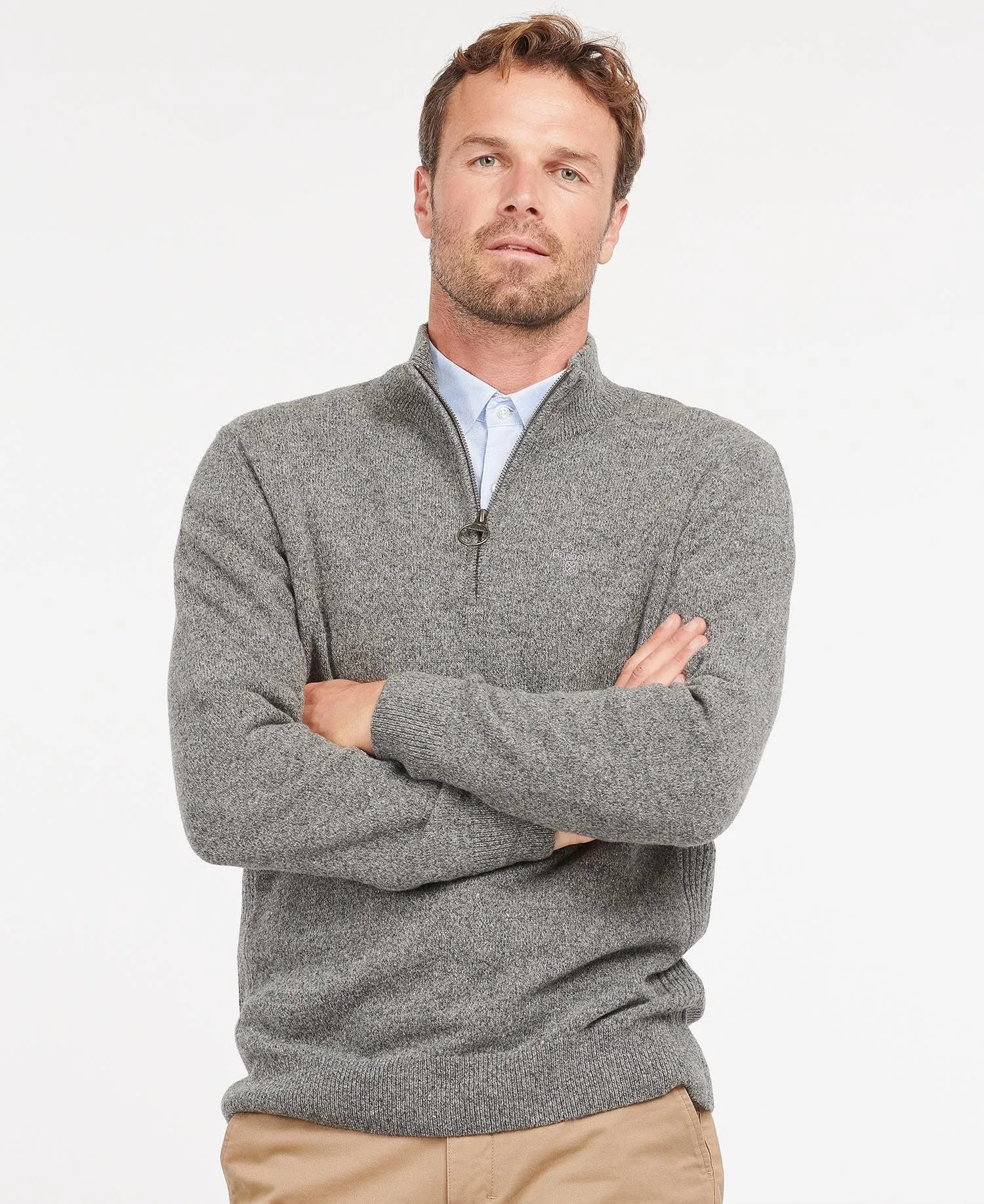 Men's Tisbury Half Zip Sweater - Grey