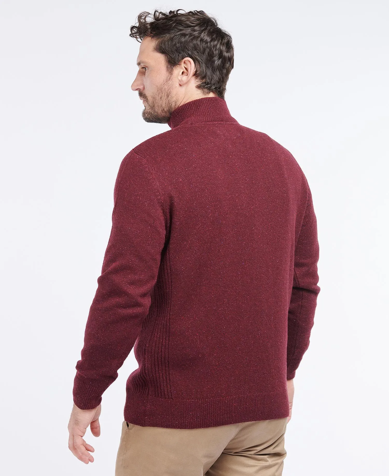 Men's Tisbury  Half Zip Sweater - Ruby