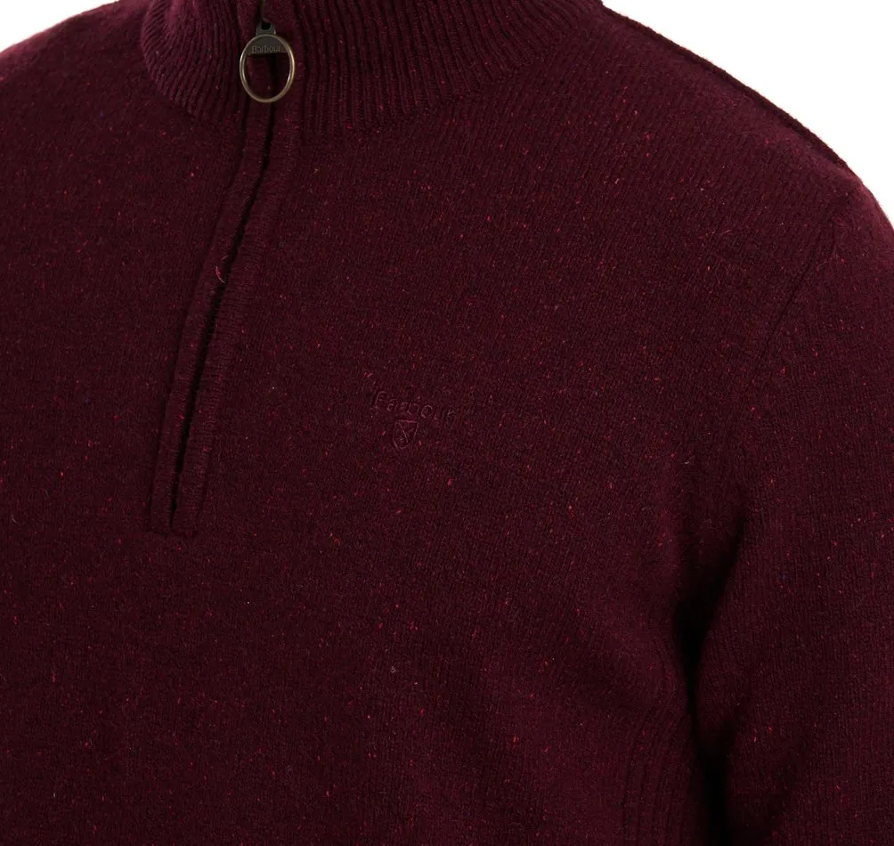 Men's Tisbury  Half Zip Sweater - Ruby