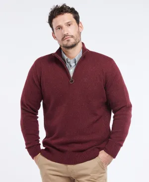 Men's Tisbury  Half Zip Sweater - Ruby