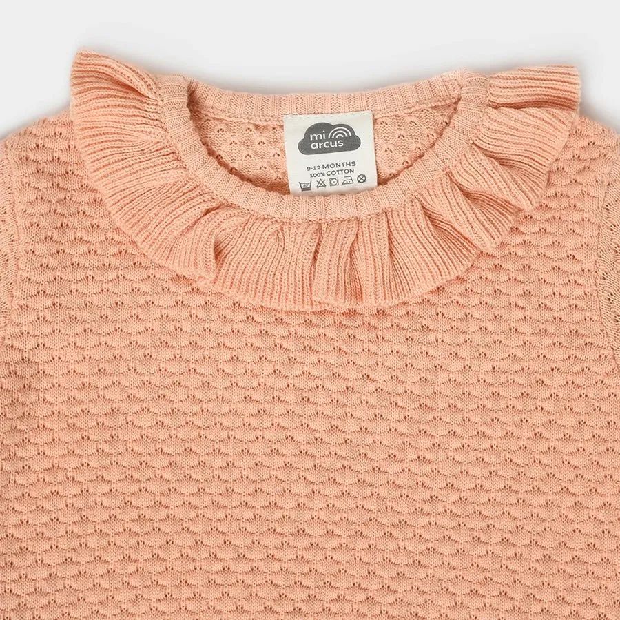 Misty Coral Knitted Jumper Set