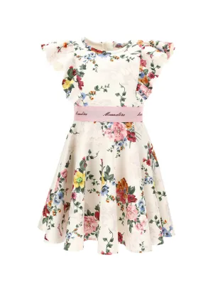 MONNALISA Saint Tropez neoprene floral dress