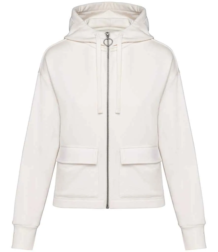 Native Spirit Ladies Full Zip Hooded Sweatshirt | Ivory