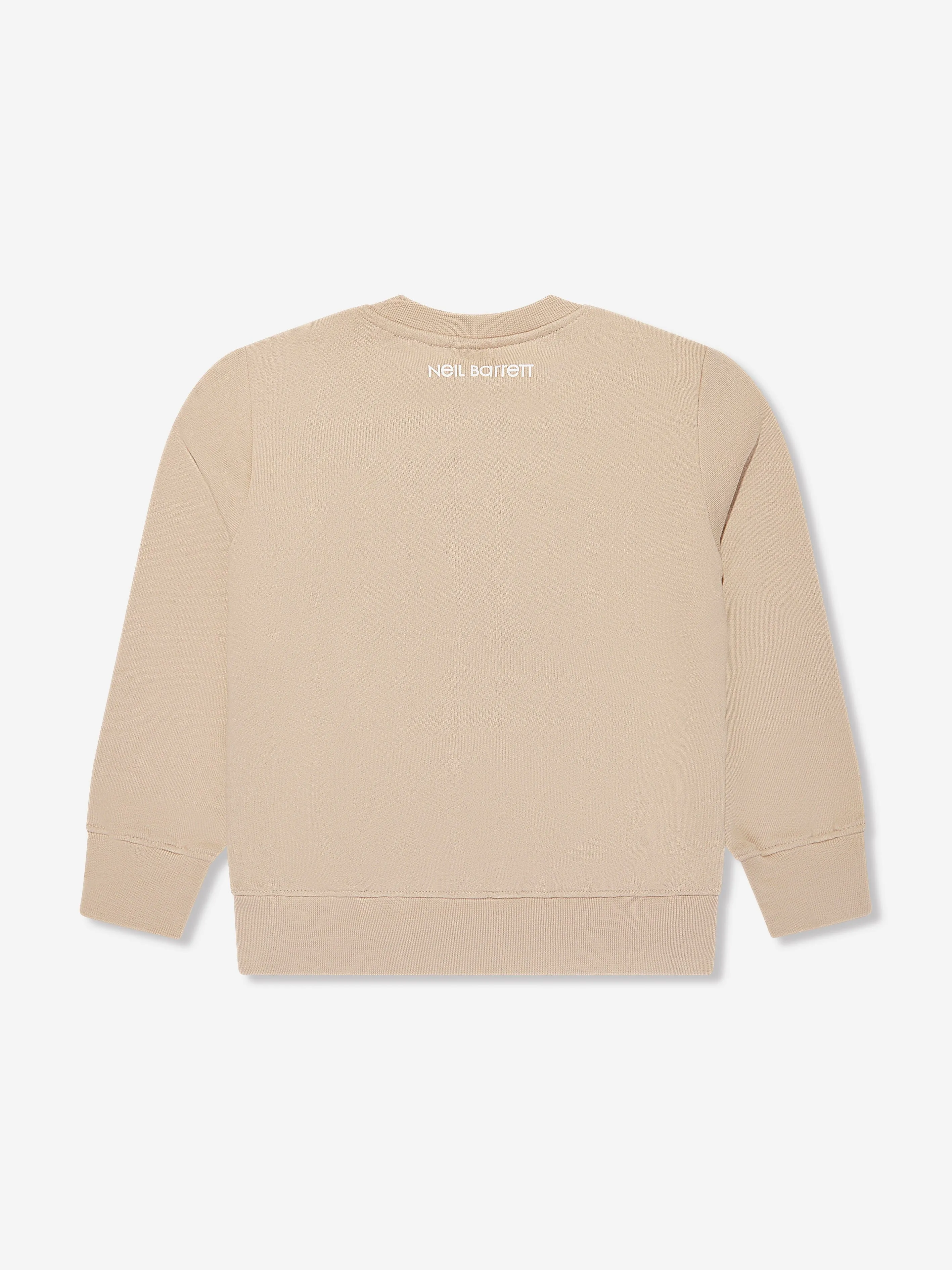 Neil Barrett Boys Thunderbolt Sweatshirt in Beige