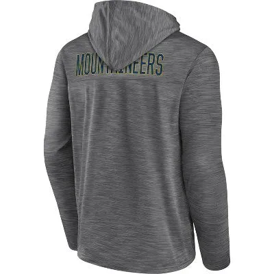 New - NCAA West Virginia Mountaineers Men's Back Logo Heathered Gray Hoodie - M