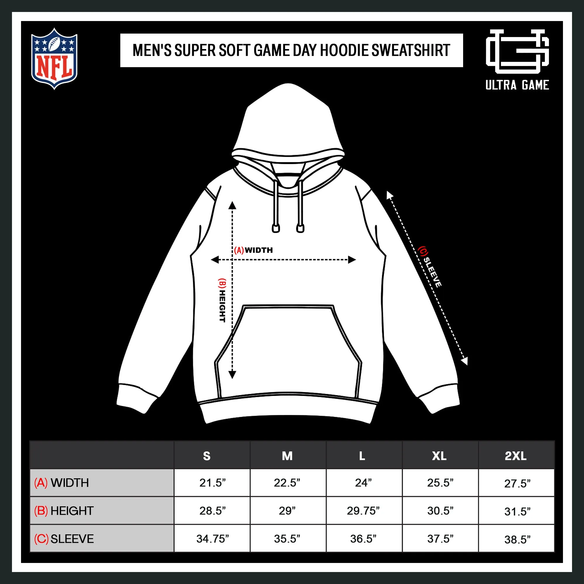 NFL Official Adults Unisex Super Soft Game Day Hoodie Sweatshirt|Detroit Lions