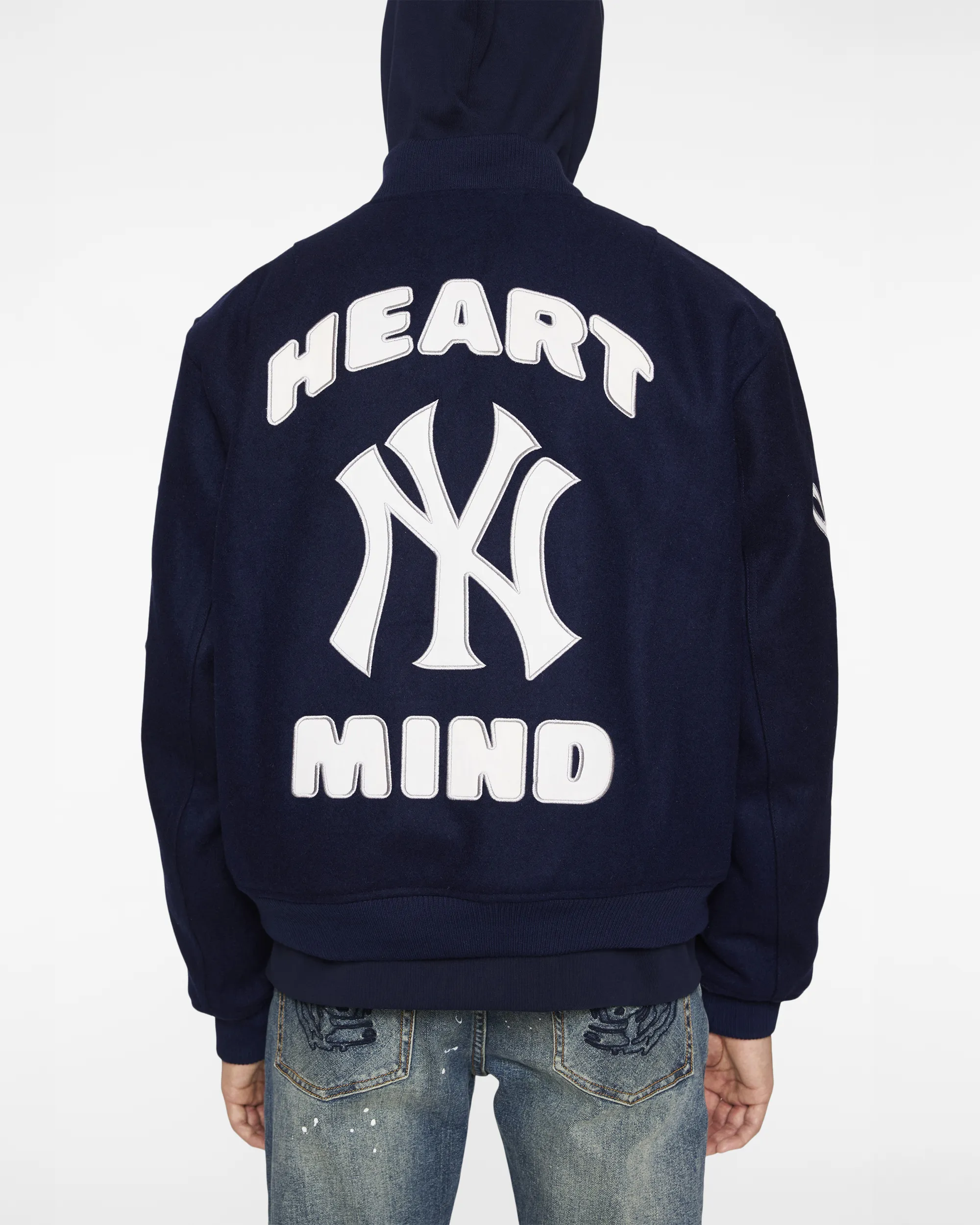 NY Yankees Heart & Mind Wool Bomber