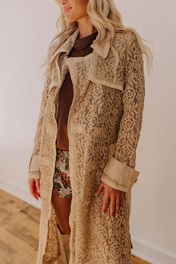 NYC Catwalk Lace Trench Coat