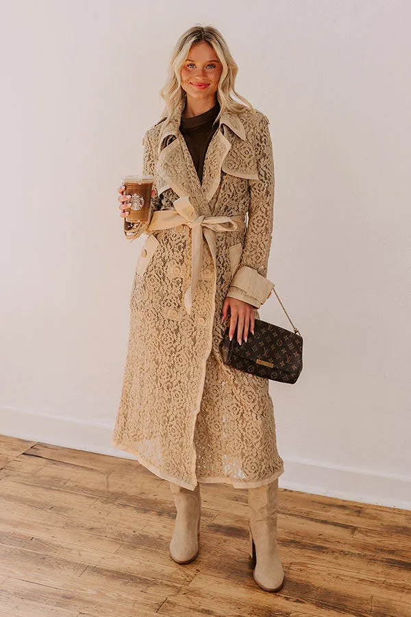 NYC Catwalk Lace Trench Coat